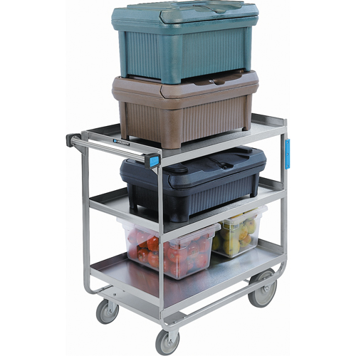 Heavy-Duty U Frame Carts, 3 Tiers, 23" W x 37-1/8 H x 38-5/8" D, 700 lbs. Capacity Les Distributions ICE