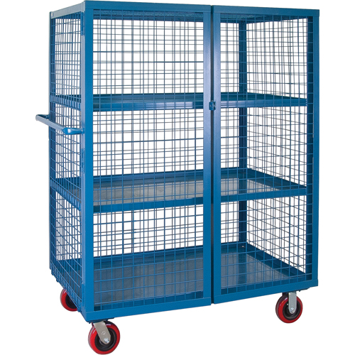 Chariot en treillis m&eacute;tallique, 3 niveaux, 75" lo x 32" la x 62,5" h, Cap. 2400 lb Les Distributions ICE