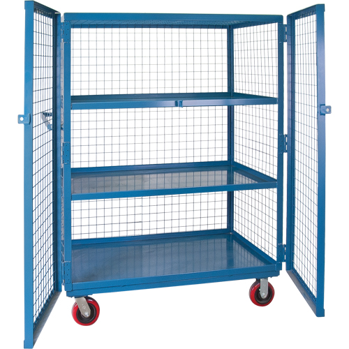 Chariot en treillis m&eacute;tallique, 3 niveaux, 51" lo x 32" la x 62,5" h, Cap. 2400 lb Les Distributions ICE