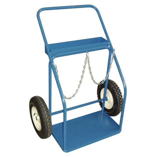 Gas Cylinder Carts, Pneumatic Wheels, 25" W x 13" L Base, 400 lbs. Les Distributions ICE