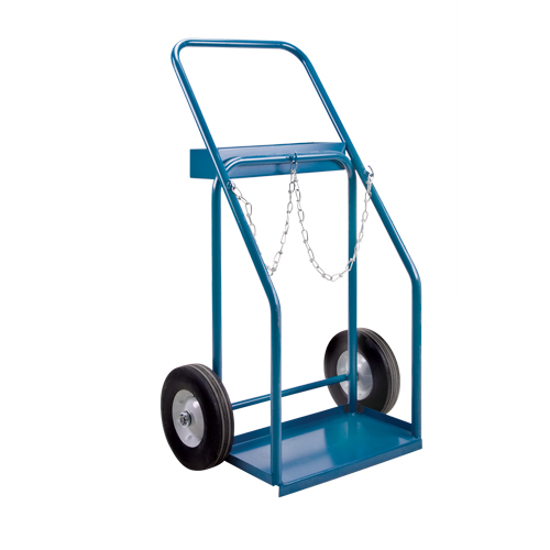 Gas Cylinder Carts, Semi-Pneumatic Wheels, 19" W x 10" L Base, 1000 lbs. Les Distributions ICE