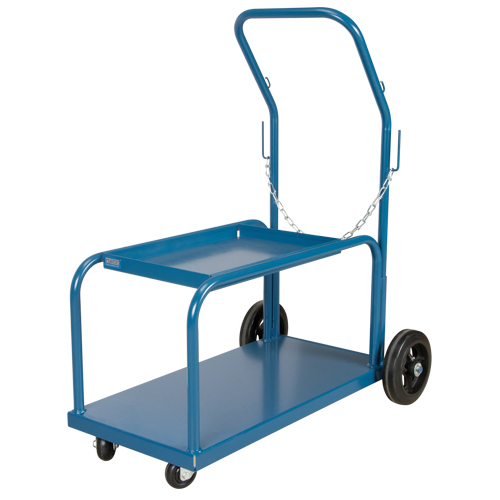 Mini-MIG Welding Cart, Rubber Wheels, 18" W x 36" L Base, 1000 lbs. Les Distributions ICE