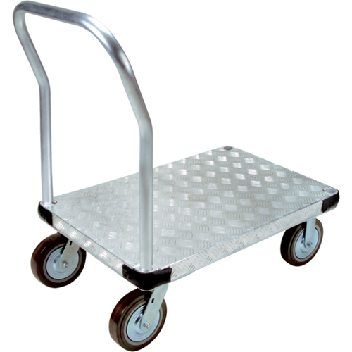 Chariots &agrave; plateforme en aluminium, 24" la x 36" lo, 4000 lb cap, Roues Polyur&eacute;thane Les Distributions ICE