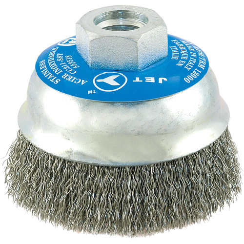 Brosse boisseau &agrave; fils cr&ecirc;p&eacute;s en acier inoxydable Les Distributions ICE