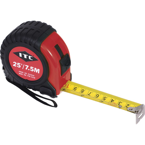 ITM-425R Ruban &agrave; mesurer, 1" x 25' Les Distributions ICE