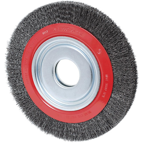 Disque &agrave; fils cr&ecirc;p&eacute;s, 8" dia., Fils 0,014", Arbre 1/2"/2"/5/8" Les Distributions ICE