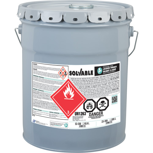 Professional Grade Lacquer Thinner, Pail, 18.9 L Les Distributions ICE