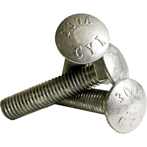 Boulon de carrosserie &agrave; filet complet, 5/16" x 2-1/2" lo, Galvanis&eacute;, Cors&eacute; Les Distributions ICE