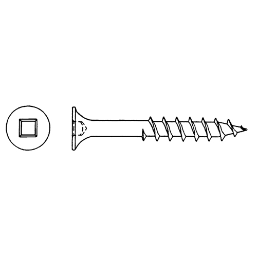 Deck Screws, #8 x 2-1/2" L, Green Les Distributions ICE