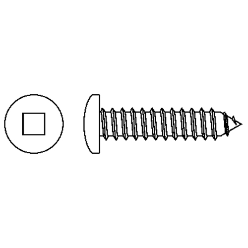 Tapping Pan Head Screws, #10 x 2" L, Zinc Plated Les Distributions ICE