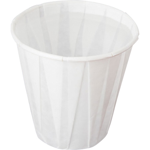 Pleated Cup, Paper, 5 oz., White Les Distributions ICE