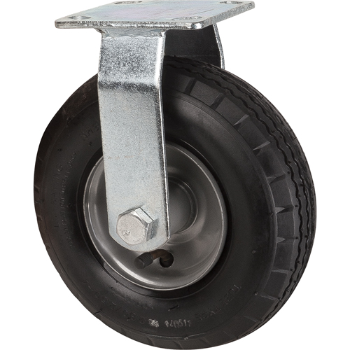 Roulettes pneumatiques, Fixe, 8" (203,2 mm), Pneumatique, 350 lb (158,8 kg) Les Distributions ICE
