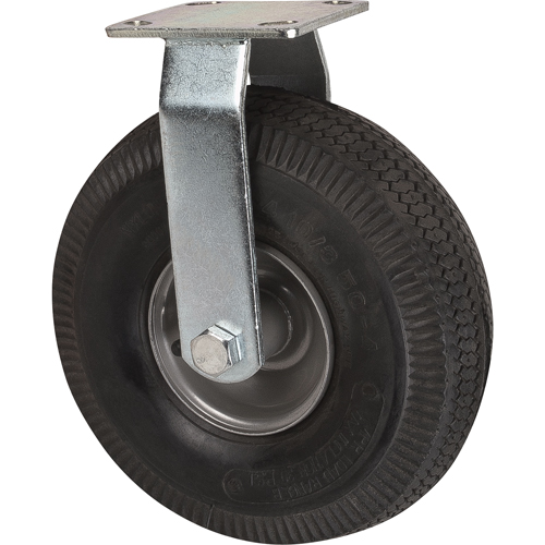 Roulettes de rechange pour chariots &agrave; plateforme robustes, Fixe, 10" (254 mm), Pneumatique, 400 lb (181 kg) Les Distributions ICE