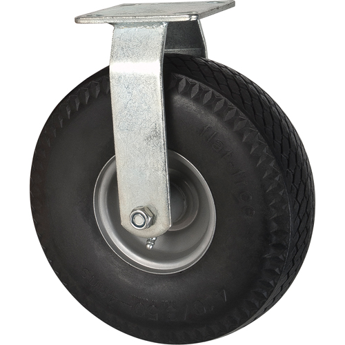 Roulettes anticrevaisons, Fixe, 10" (254 mm), Anticrevaison, 300 lb (136 kg) Les Distributions ICE