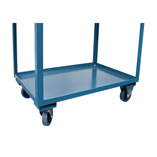Deep Lipped Service Cart, 2 Tiers, 24" W x 47" H x 36" D, 1200 lbs. Capacity Les Distributions ICE
