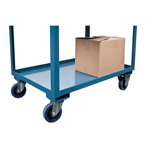 Deep Lipped Service Cart, 2 Tiers, 24" W x 47" H x 36" D, 1200 lbs. Capacity Les Distributions ICE