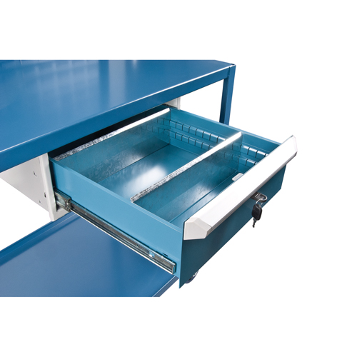 Mobile Service Cart, 2 Tiers, 24" W x 57" H x 40" D, 1200 lbs. Capacity Les Distributions ICE