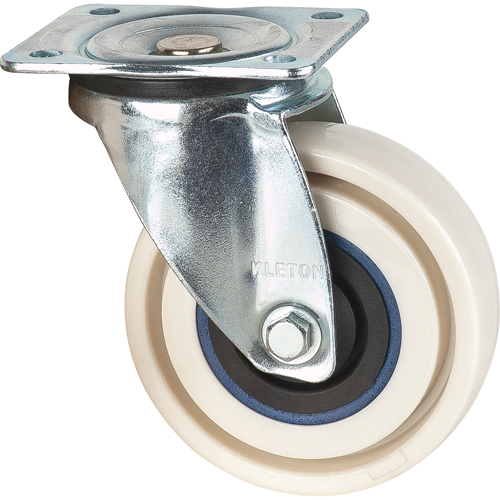 Roulettes sandwich, Pivotant, 4" (101,6 mm), Nylon, 440 lb (199,58 kg) Les Distributions ICE