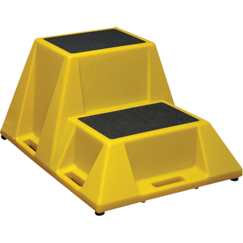 Escabeaux industriels, 2 marches, 36" x 28" x Hauteur 20" Les Distributions ICE