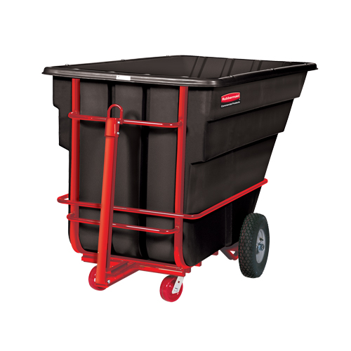 Chariot basculeur en acier, Poly&eacute;thyl&egrave;ne, 1-1/2 vg³, Capacit&eacute; de charge de 2100 lb Les Distributions ICE