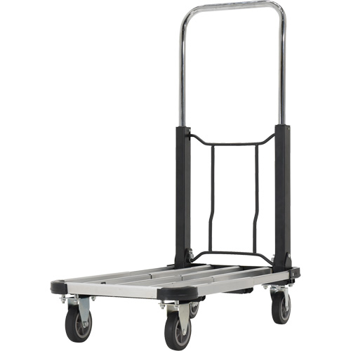 Fold-Up Platform Truck, Stainless Steel, 300 lbs., 28" L x 16" W, 33-1/2" High Les Distributions ICE