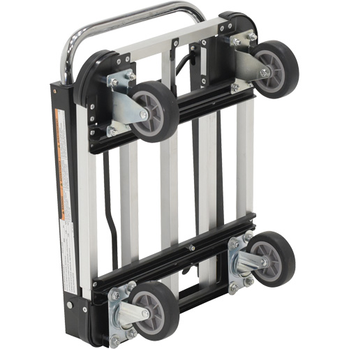 Fold-Up Platform Truck, Stainless Steel, 300 lbs., 28" L x 16" W, 33-1/2" High Les Distributions ICE
