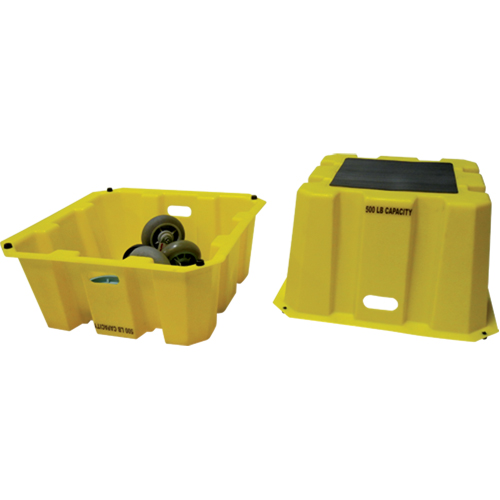 Escabeaux emboîtables industriels, 25" x 25" x Hauteur 10-1/2" Les Distributions ICE