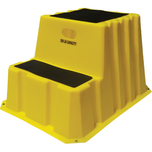 Escabeaux emboîtables industriels, 2 marches, 32-3/4" x 25-3/4" x Hauteur 20-1/2" Les Distributions ICE