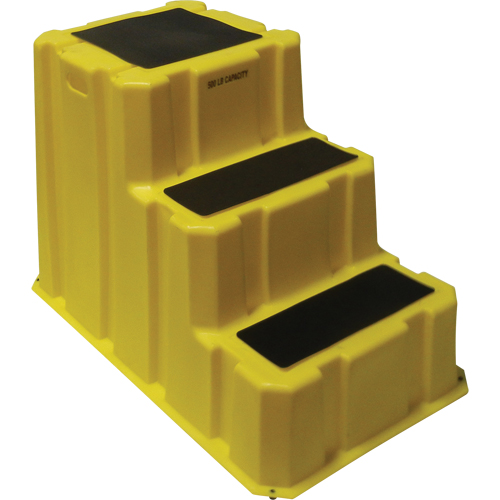 Escabeaux emboîtables industriels, 3 marches, 42" x 25-3/4" x Hauteur 29" Les Distributions ICE