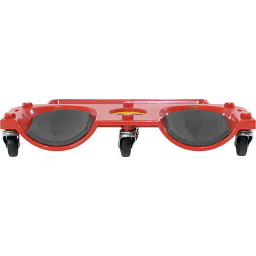 Socle roulant pour les genoux, Plastique, Rouge, Capacit&eacute; 350 lb Les Distributions ICE