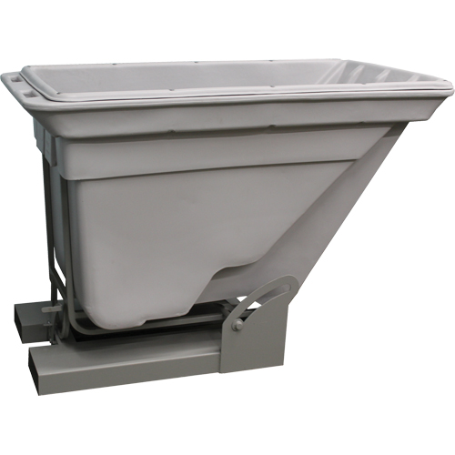 Conteneur autobasculeur, Poly&eacute;thyl&egrave;ne, 5/8 vg³, Gris Les Distributions ICE
