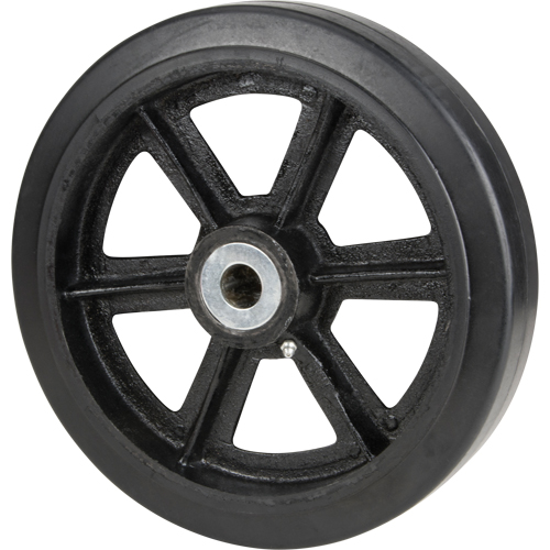 Mold-On Rubber Wheels, 8" (203.2 mm) Dia. x 2" (50.8 mm) W, 600 lbs. (272.155 kg.) Capacity Les Distributions ICE