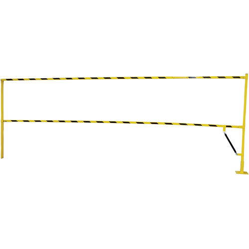 Barri&egrave;re &agrave; bascule de s&eacute;curit&eacute;, Simple, 6' lo x 42-5/8" h d&eacute;ploy&eacute; Les Distributions ICE