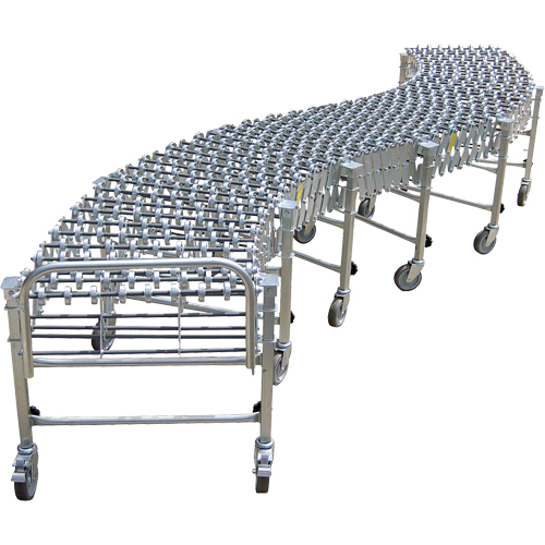Expandable/Flexible Conveyors, 24" W x 8' 11" L, 226 lbs. per lin. ft. Capacity Les Distributions ICE