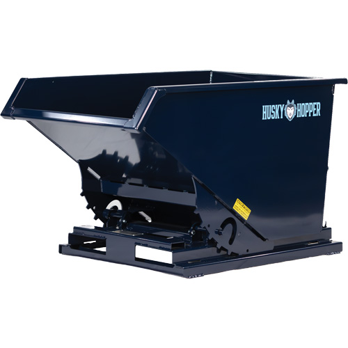 Self-Dumping Hopper, Steel, 3/4 cu.yd., Blue Les Distributions ICE