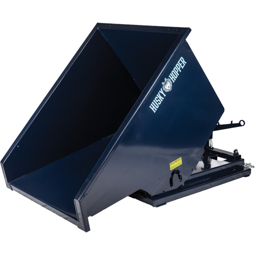 Self-Dumping Hopper, Steel, 3/4 cu.yd., Blue Les Distributions ICE