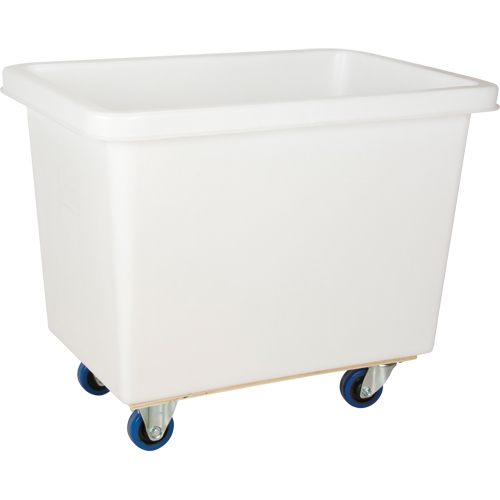Tapered Wall Box Truck, White Polyethylene, 33" L x 20" W x 29" H, 7 cu. ft. Volume, 600 lbs. Capacity Les Distributions ICE