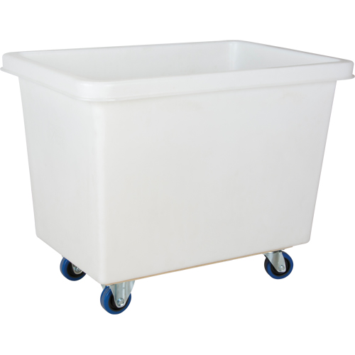 Tapered Wall Box Truck, White Polyethylene, 39" L x 27" W x 31" H, 12 cu. ft. Volume, 600 lbs. Capacity Les Distributions ICE