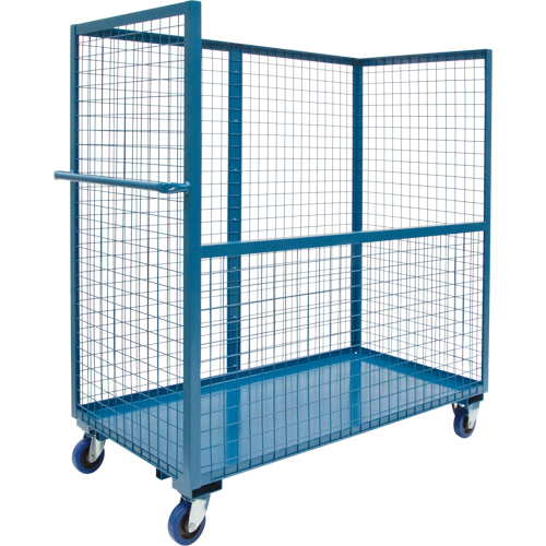 Chariot grillag&eacute; pour transport , Acier, 30" x 55" x 48", Capacit&eacute; 2400 lb Les Distributions ICE