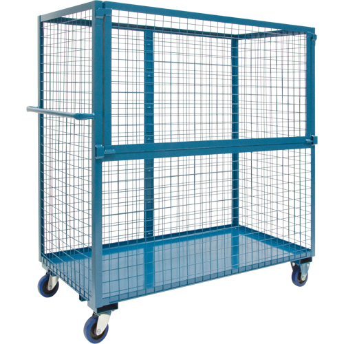 Wire Mesh Stock Truck, Steel, 24" x 55" x 48", 1200 lbs. Capacity Les Distributions ICE