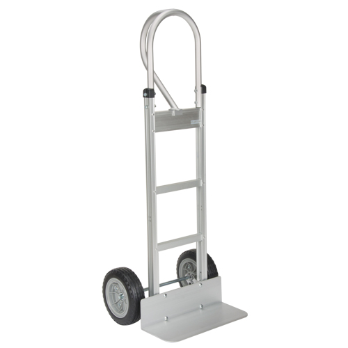 Knocked Down Hand Truck, P-Handle Handle, Aluminum, 52-1/8" Height, 500 lbs. Capacity Les Distributions ICE