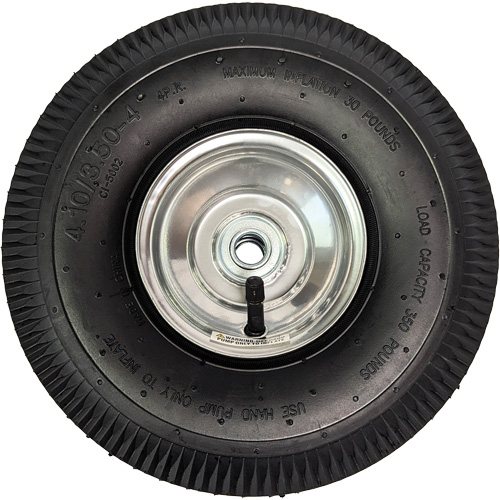 Replacement Pneumatic Tire for Hand Truck, 10" (254 mm), 350 lbs. Capacity Les Distributions ICE