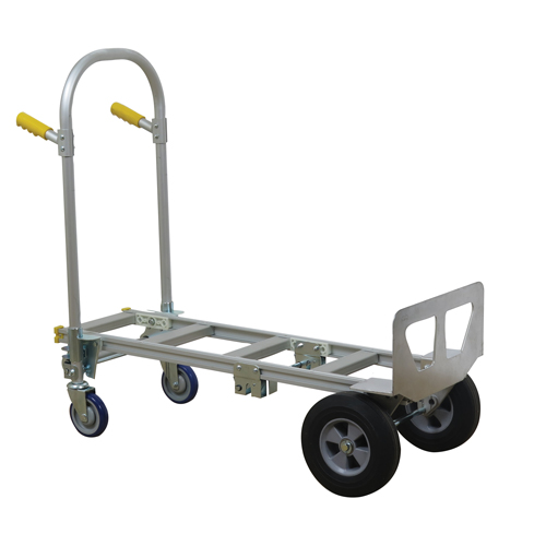 SPTN-JR-T18-SR Spartan Jr. Convertible Hand Truck, Aluminum, 1000 lbs. Capacity Les Distributions ICE