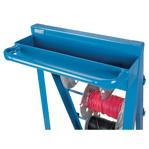 Chariot portatif pour mat&eacute;riaux bobin&eacute;s, Acier, 4 Montants, 24-1/2" la x 49" h x 23" p, Capacit&eacute; de 400 lb Les Distributions ICE