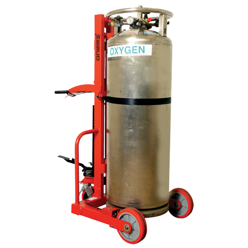 Grand chariot hydraulique HLCC pour bouteille de gaz liquide, Roues Polyur&eacute;thane, Base de 20" la x 20" p, 1000 lb Les Distributions ICE