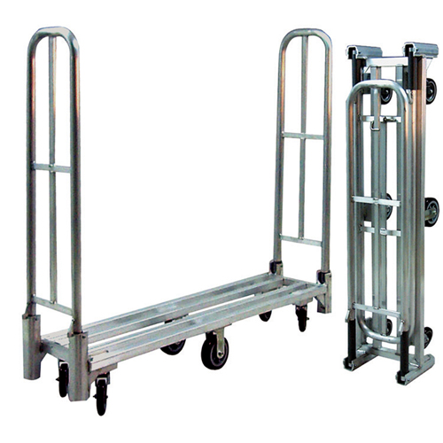Aluminum U-Boat Folding Utility Cart, 16" W x 60" L, 1500 lbs. Cap., Polyurethane Wheels Les Distributions ICE