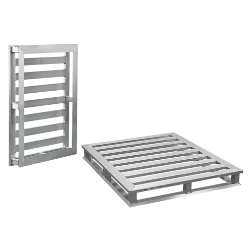 Palette &agrave; cadre tubulaire en aluminium 4 c&ocirc;t&eacute;s Les Distributions ICE
