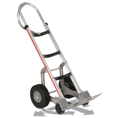Self-Stabilizing Hand Truck, P-Handle Handle, Aluminum, 55'' Height, 500 lbs. Capacity Les Distributions ICE
