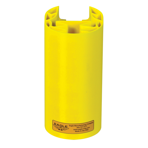 Butoir en poly pour rayonnage, 5" la x 6" lo x 8" h, Jaune Les Distributions ICE