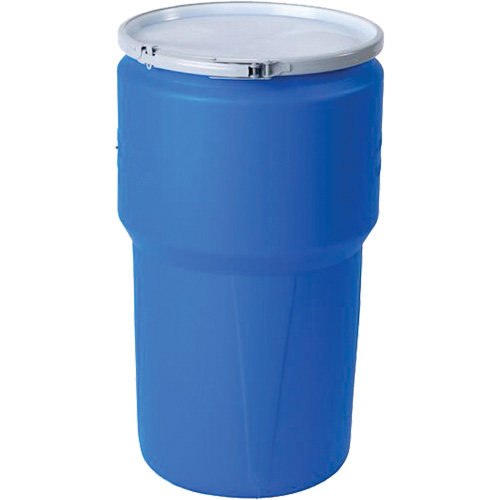 Nestable Polyethylene Drum, 14 US gal (11.7 imp. gal.), Open Top, Blue Les Distributions ICE